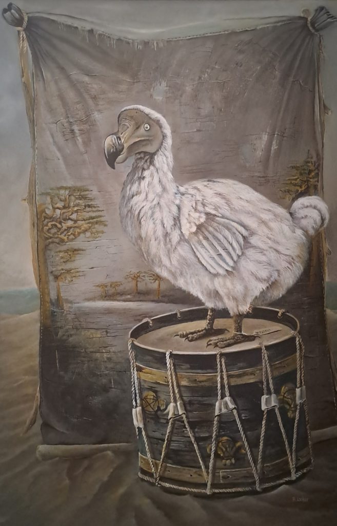 'Make no Mistake (Extinction is Forever)' - oil on canvas - painting 91 cm H x 61 cm W - not framed