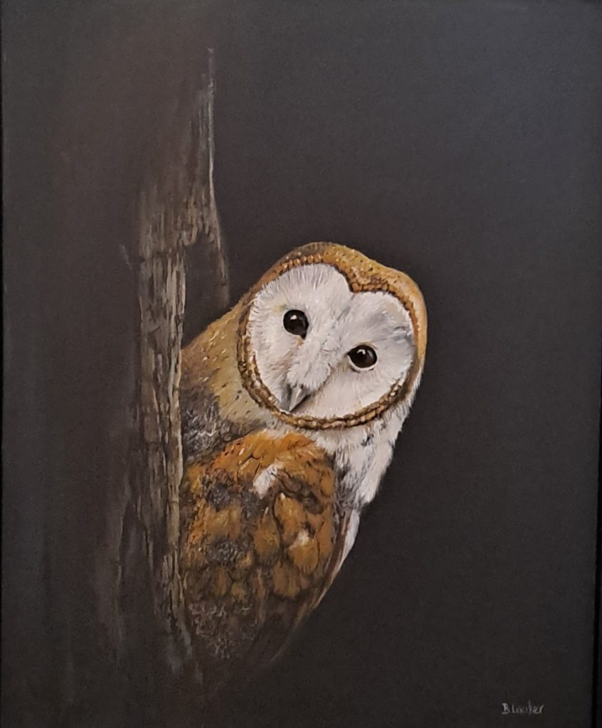 'Watching Over You' - oil on canvas - painting 51 cm H x 41 cm W - not framed