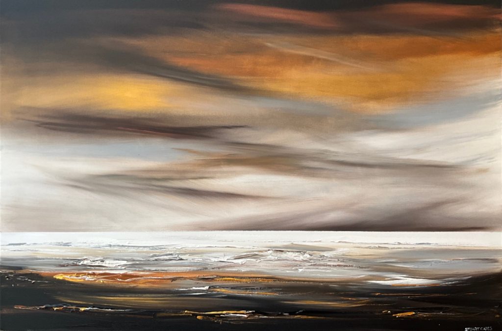 'Ralphs Bay' - acrylic on canvas - painting 100 cm H x 150 cm W - frame 104 cm H x 154 cm W