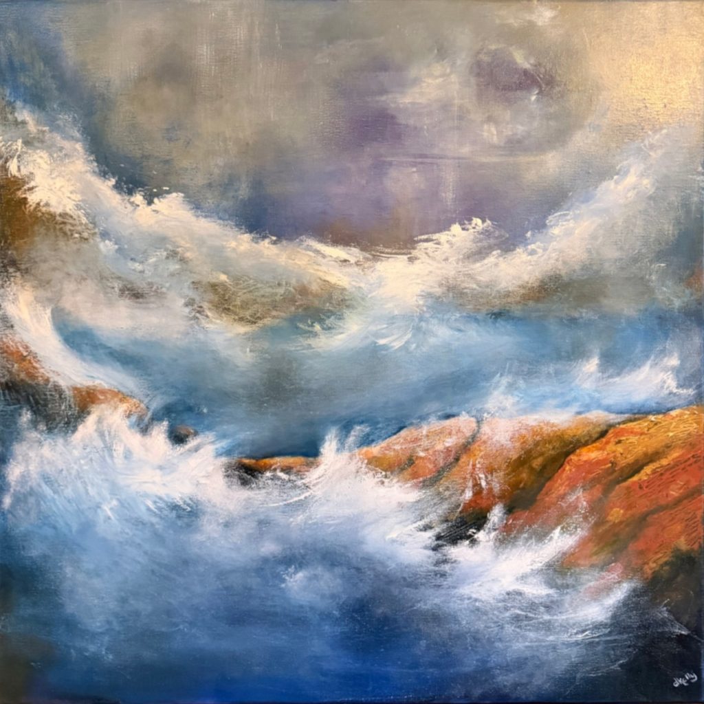 'And the Waters Came' - oil on canvas - size TBA but approx 80 cm square