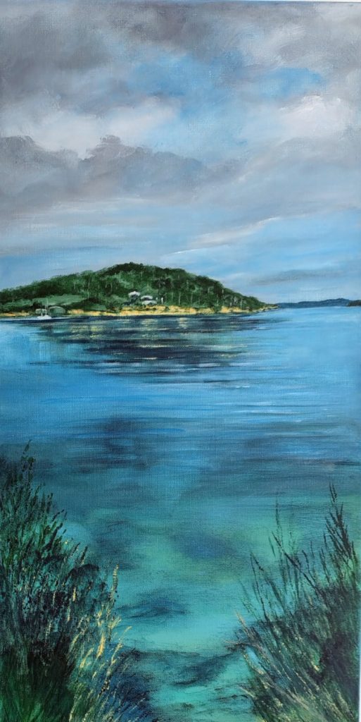 'View towards Parsons Bay' - acrylic on canvas - size tba
